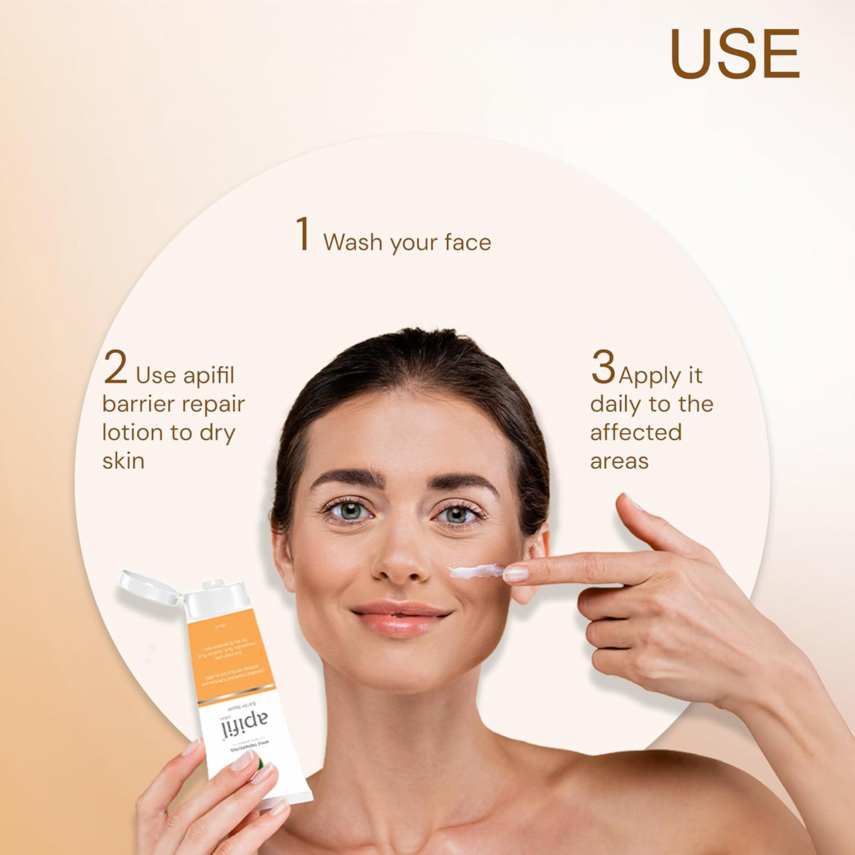 Apifil Lotion 100 ml | Hesperidine, GLA, Sodium PCA | Intensive Ceramide Barrier Repair Lotion | For Atopic Dermatitis | For Dry & Sensitive Skin, Pack of 1 Apifil Lotion 100 ml | Hesperidine, GLA, Sodium PCA | Intensive Ceramide Barrier Repair Lotion | For Atopic Dermatitis | For Dry & Sensitive Skin, Pack of 1