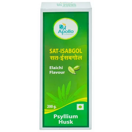 Apollo Pharmacy Sat Isabgol Elaichi Flavour Powder, 200 gm