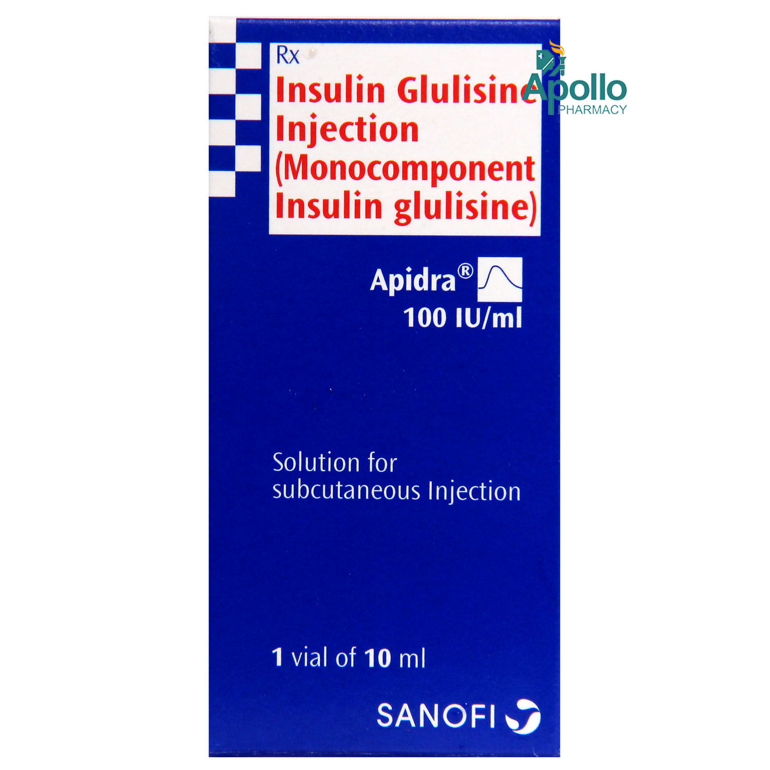 Buy Apidra 100IU / ml Injection 10 ml Online