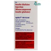 Apidra 100IU / ml Injection 10 ml, Pack of 1 Injection