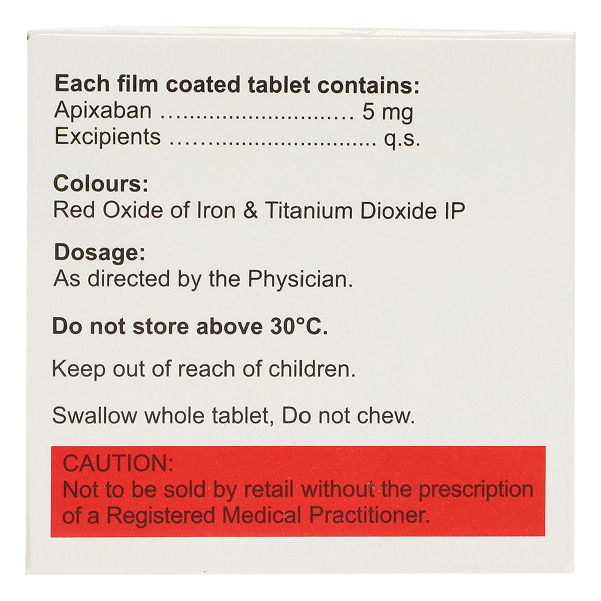 Apigy-5 Tablet 10's, Pack of 10 TABLETS Apigy-5 Tablet 10's, Pack of 10 TABLETS