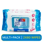 Apollo Life Fresh Baby Wipes, 160 Count (2x80 Wipes), Pack of 1