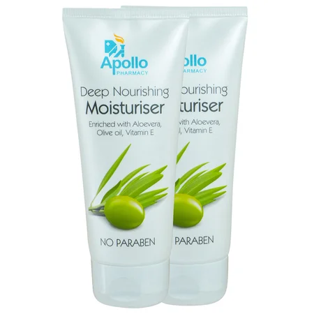 Apollo Pharmacy Deep Nourishing Moisturiser, 200 ml (2x100 ml)