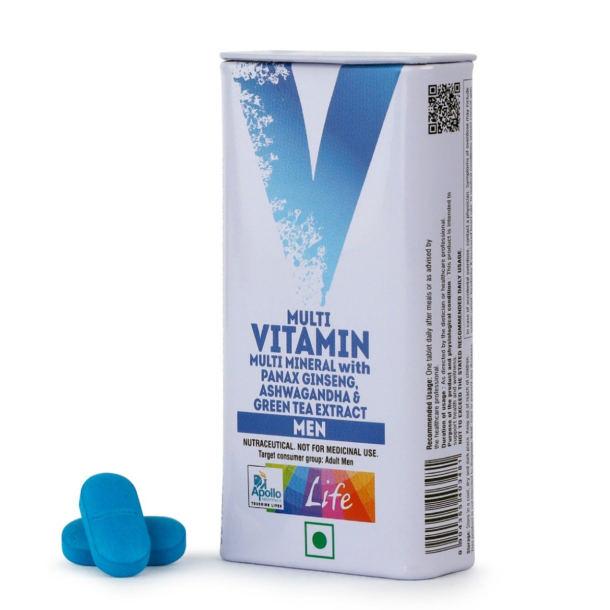 Apollo Life Multi Vitamin for Men, 30 Tablets, Pack of 1 Apollo Life Multi Vitamin for Men, 30 Tablets, Pack of 1