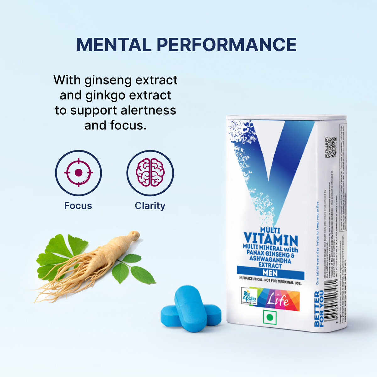 Apollo Life Multi Vitamin for Men, 30 Tablets Apollo Life Multi Vitamin for Men, 30 Tablets