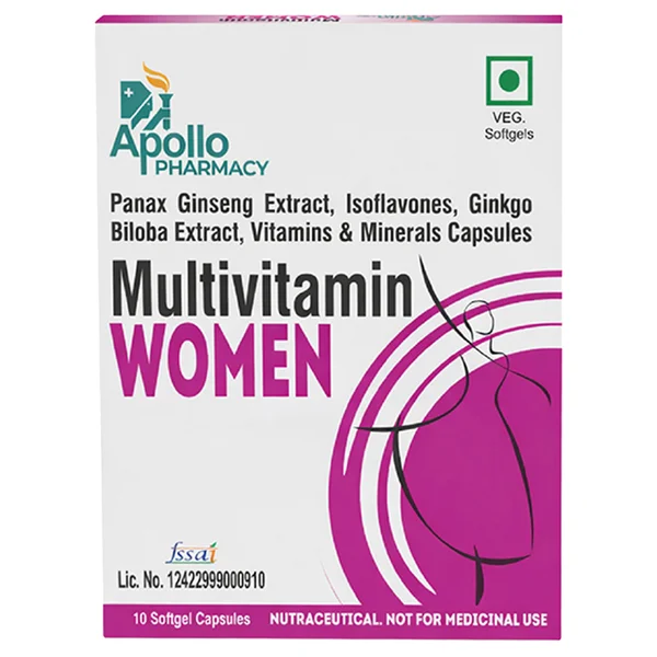 Apollo Pharmacy Multivitamin for Women, 10 Capsules