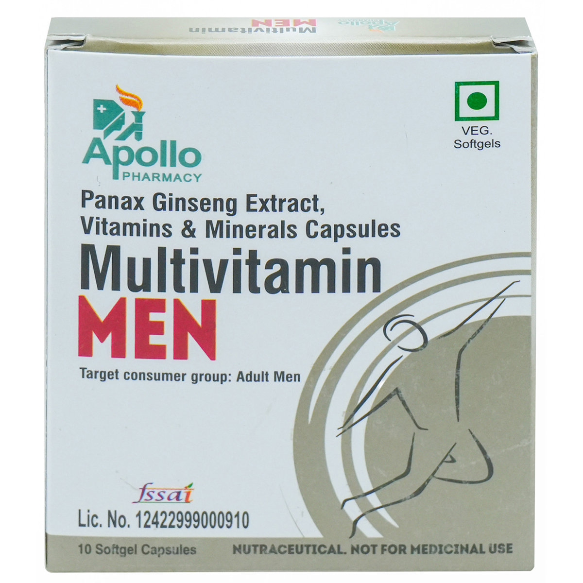 Apollo Pharmacy Multivitamin for Men, 10 Capsules, Pack of 10 Apollo Pharmacy Multivitamin for Men, 10 Capsules, Pack of 10