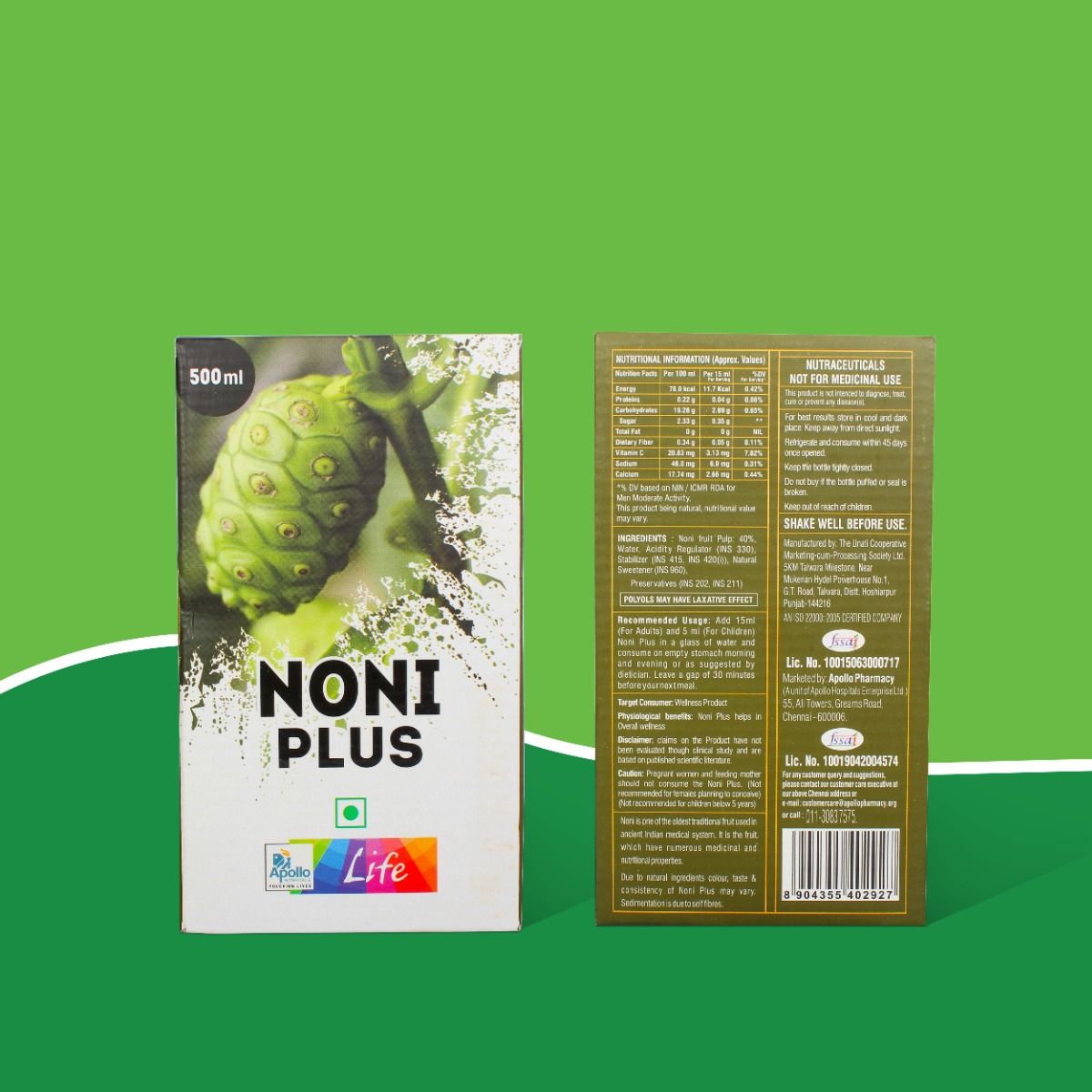 Apollo Life Noni Plus Juice, 500 ml Price, Uses, Side Effects