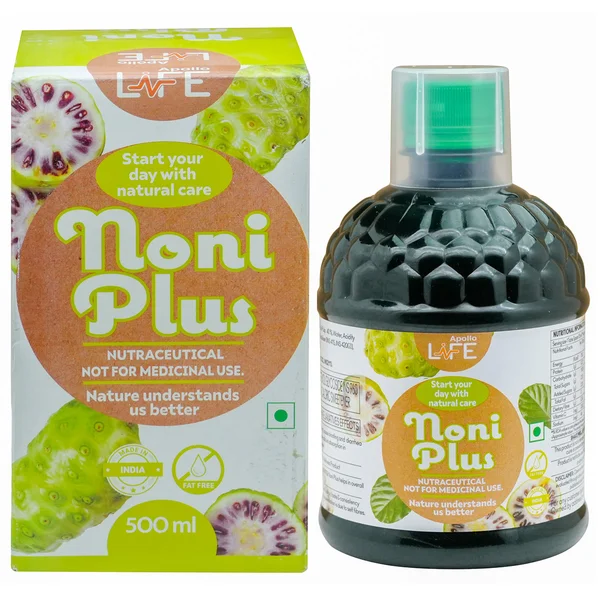 Apollo Life Noni Plus Juice, 500 ml, Pack of 1