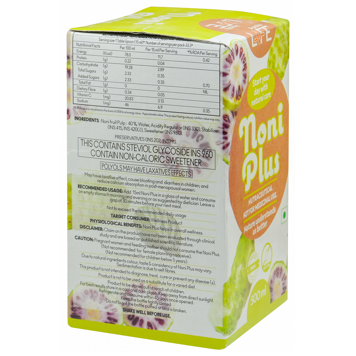 Apollo Life Noni Plus Juice, 500 ml, Pack of 1 Apollo Life Noni Plus Juice, 500 ml, Pack of 1