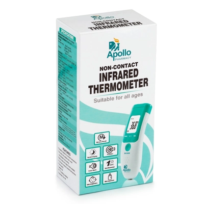 Apollo Pharmacy Non-Contact Infrared Thermometer, 1 Count, Pack of 1