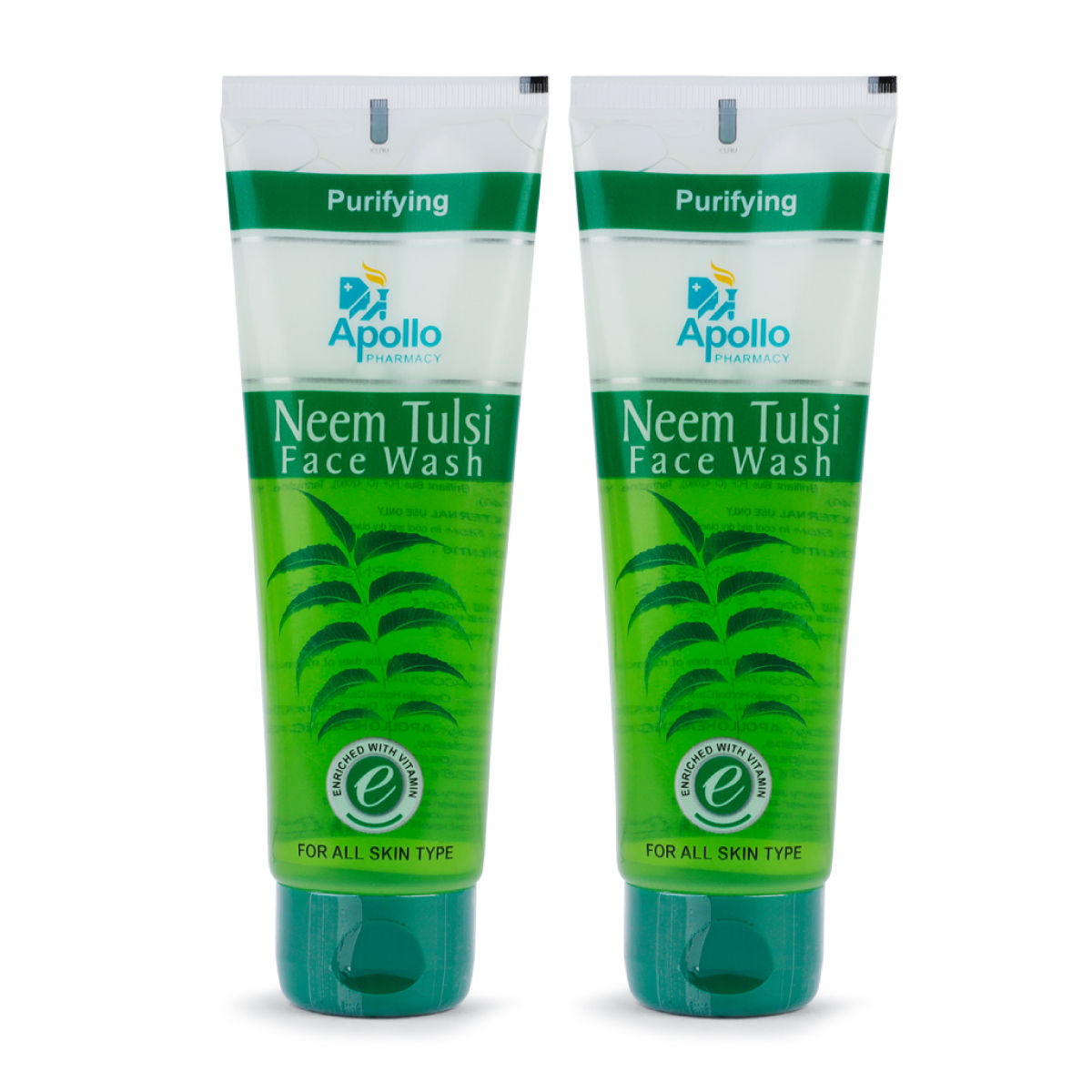 Buy Apollo Life Neem Tulsi Face Wash, 150 ml (2x75 ml) Online