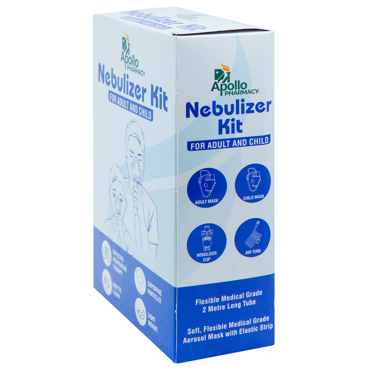 Apollo Pharmacy Nebulizer Kit for Adult & Child, 1 Count, Pack of 1 Apollo Pharmacy Nebulizer Kit for Adult & Child, 1 Count, Pack of 1