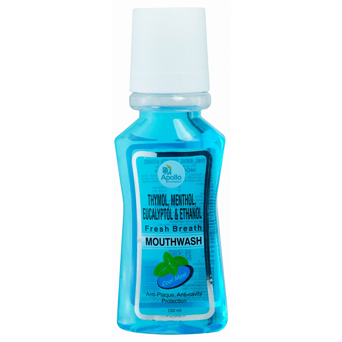 Apollo Pharmacy Fresh Breath Cool Mint Mouthwash, 150 ml, Pack of 1 Apollo Pharmacy Fresh Breath Cool Mint Mouthwash, 150 ml, Pack of 1