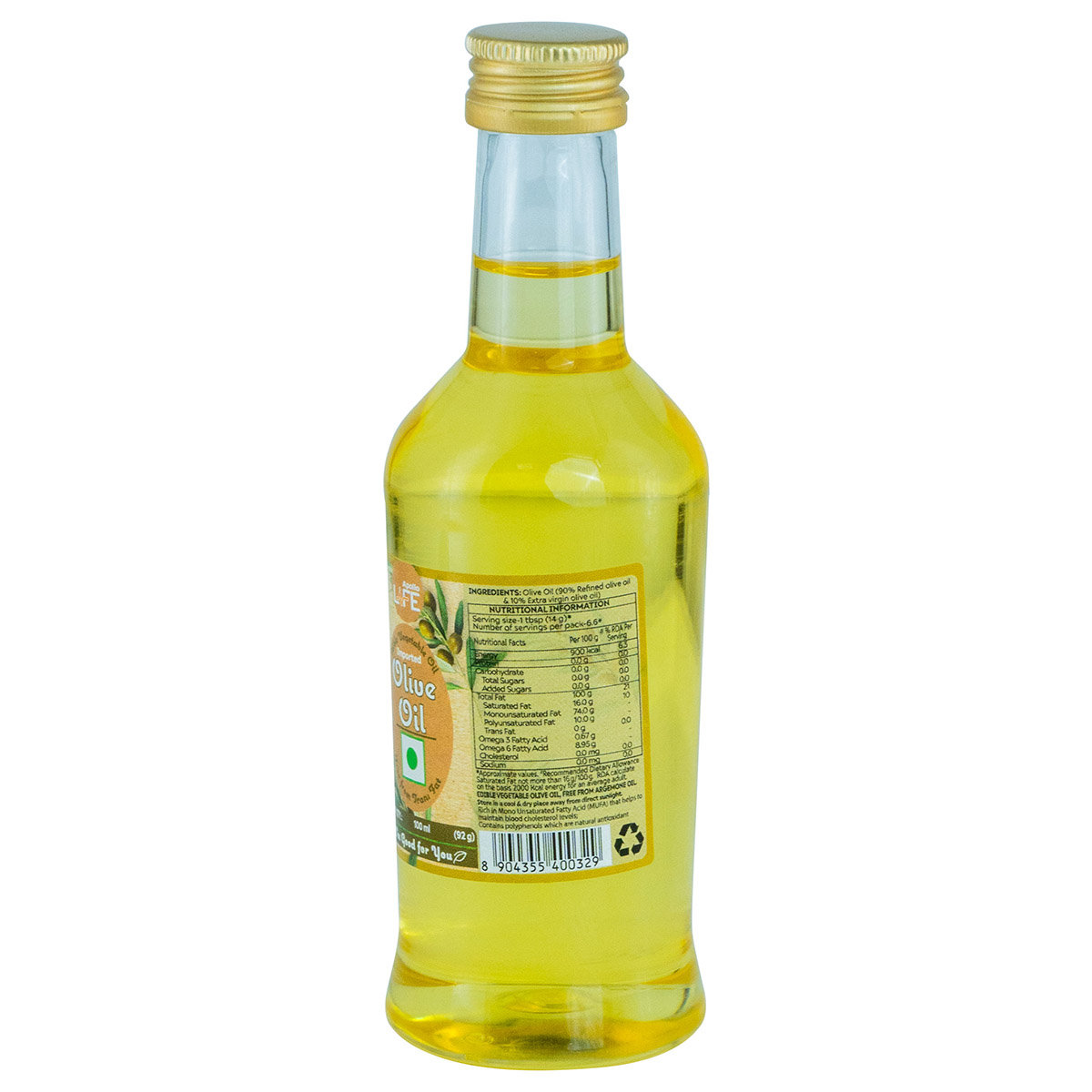 Apollo Life Olive Oil, 100 ml, Pack of 1 Apollo Life Olive Oil, 100 ml, Pack of 1