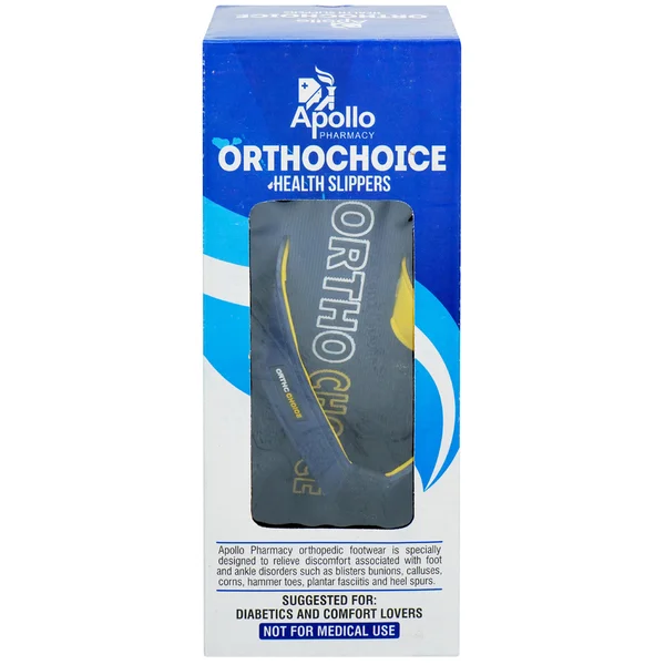 Apollo Pharmacy Orthochoice Men Health Slippers Size 7, 1 Pair