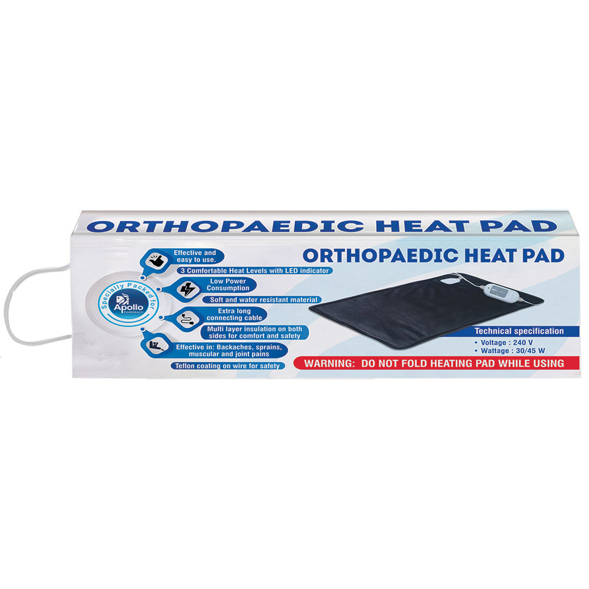 Buy Apollo Pharmacy Orthopaedic Heat Pad 1 Count 19 Minutes Delivery Apollo Pharmacy