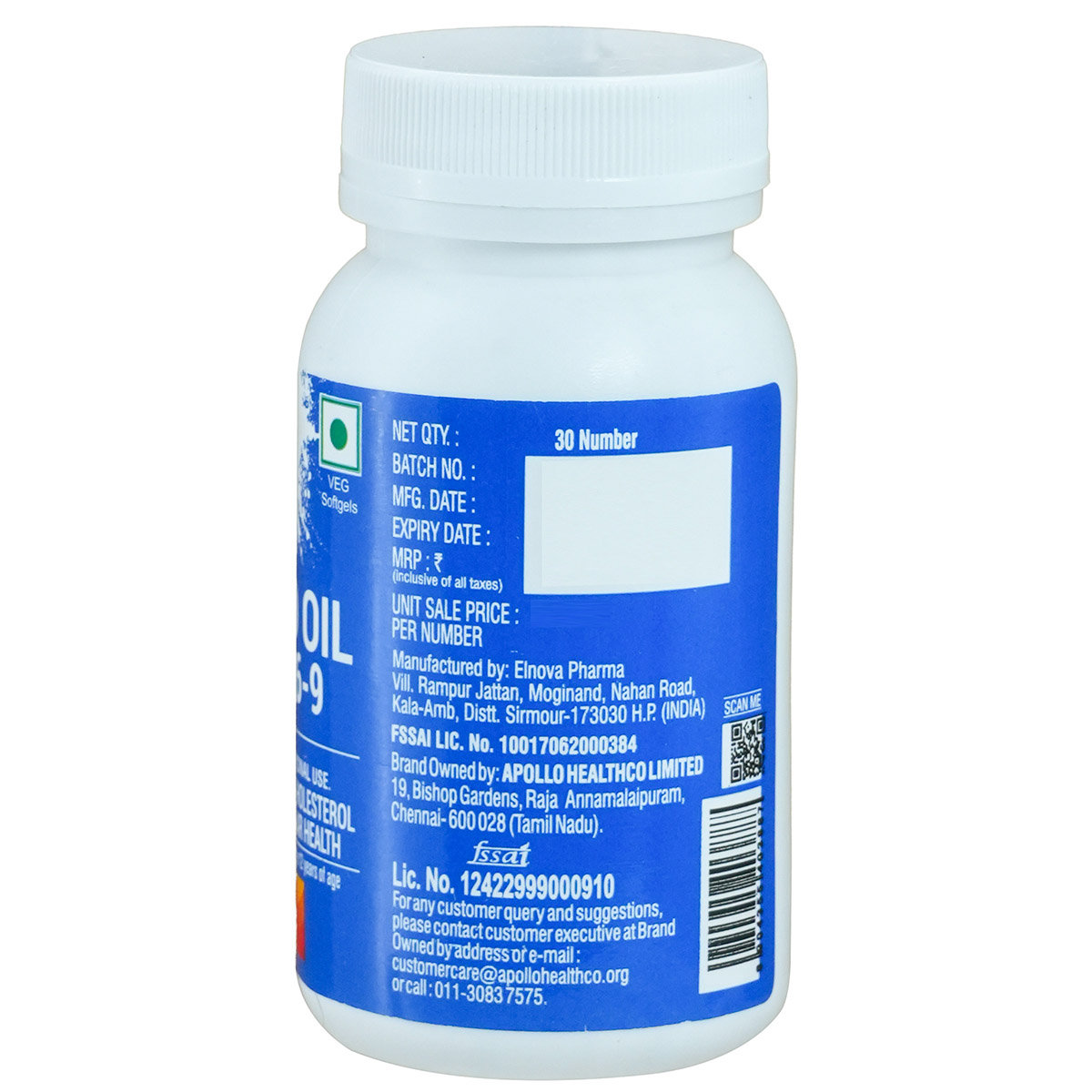 Apollo Life Flaxseed Oil Omega 3-6-9 1000 mg, 30 Capsules, Pack of 1 Apollo Life Flaxseed Oil Omega 3-6-9 1000 mg, 30 Capsules, Pack of 1