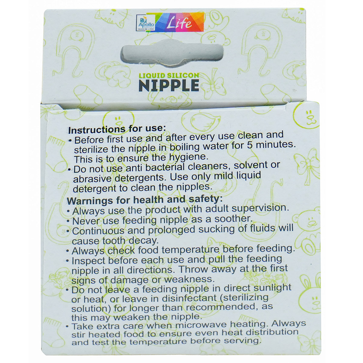 Apollo Life Peristaltic Liquid Silicon Nipple Twin Pack, 2 Count, Pack of 1 Apollo Life Peristaltic Liquid Silicon Nipple Twin Pack, 2 Count, Pack of 1