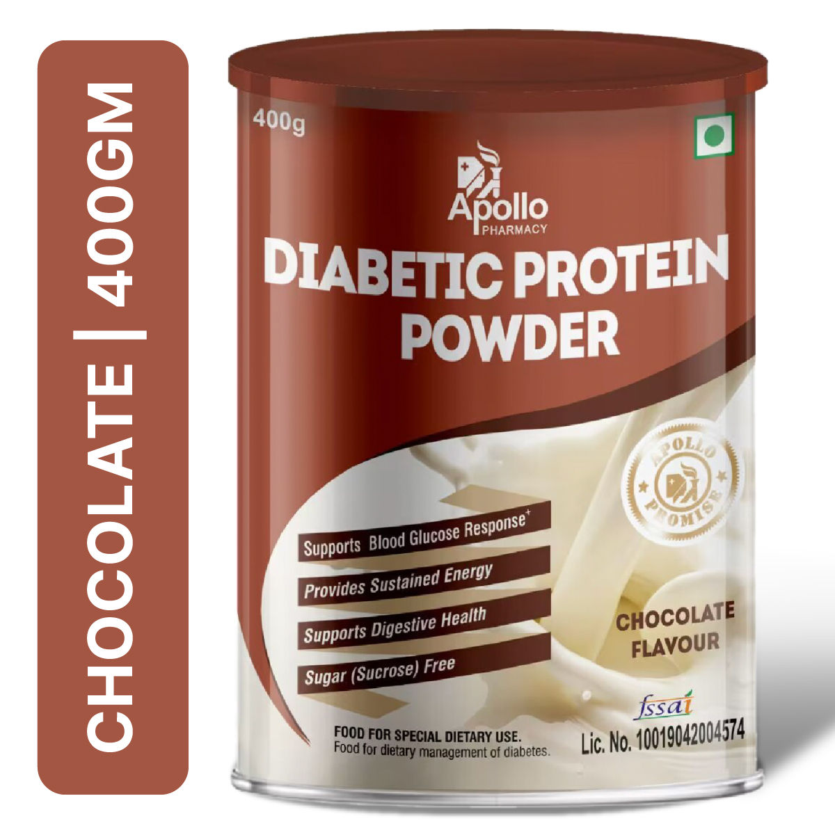Apollo Pharmacy Diabetic Protein Chocolate Flavour Powder, 400 gm Price, Uses, Side Effects
