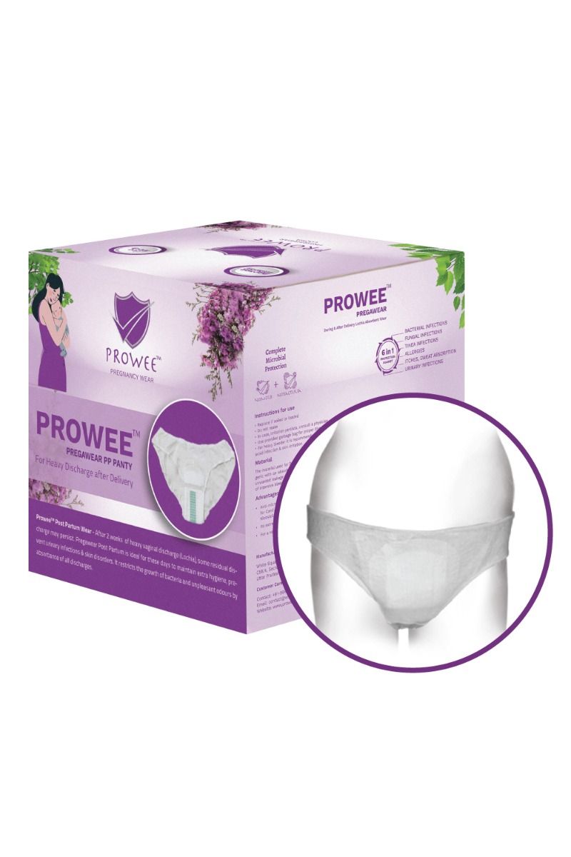 Prowee Pregawear Heavy Discharge After Delivery Panty XXL, 5 Count