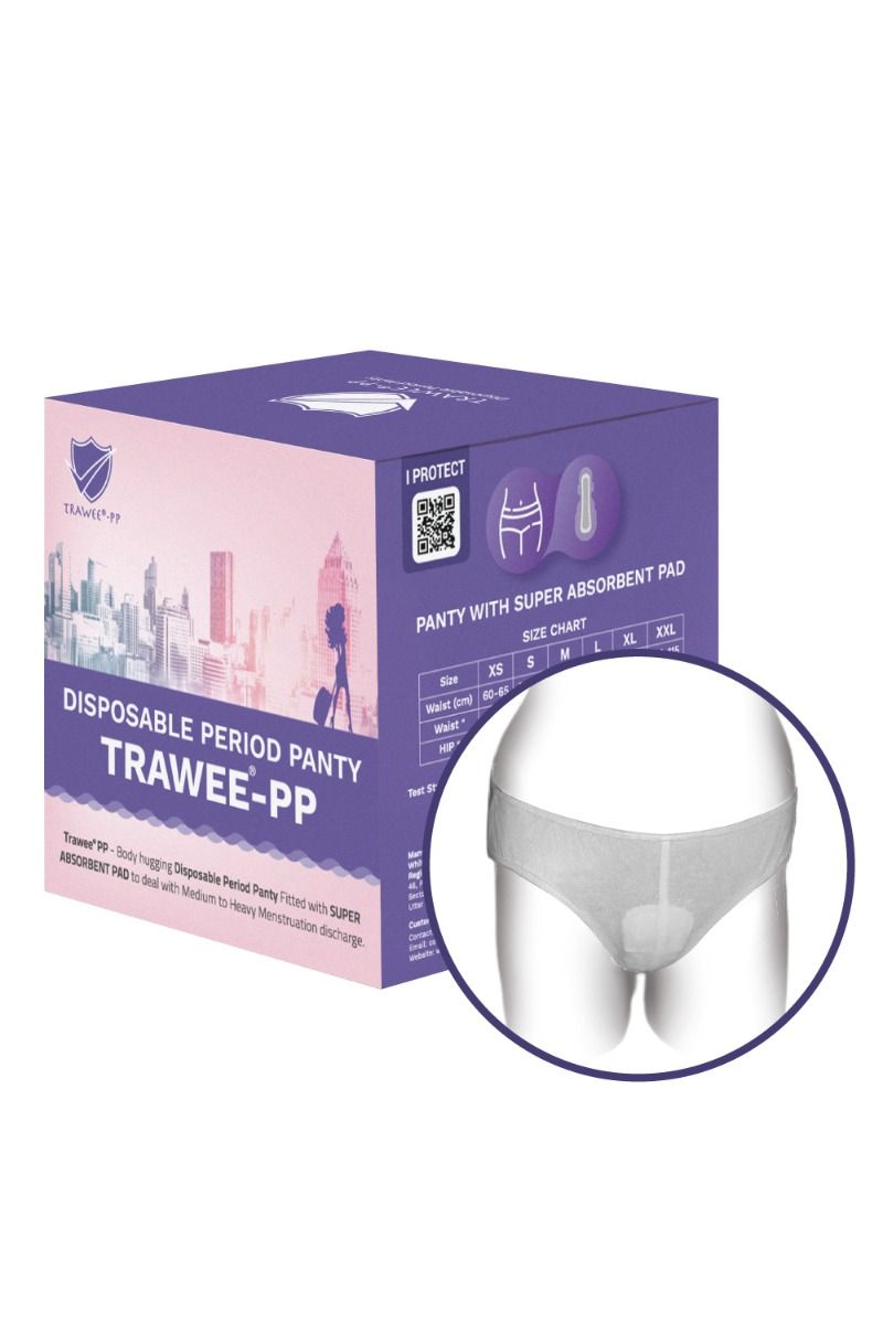 Trawee-PP Disposable Period Panty Large, 5 Count, Pack of 1 