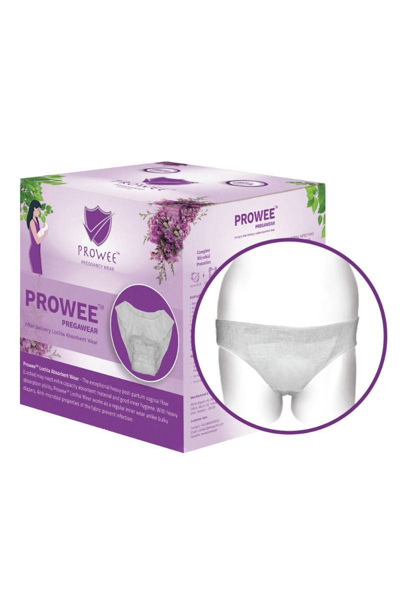 Prowee Pregawear After Delivery Lochia Absorbent Wear Panty XL, 5 Count, Pack of 1 