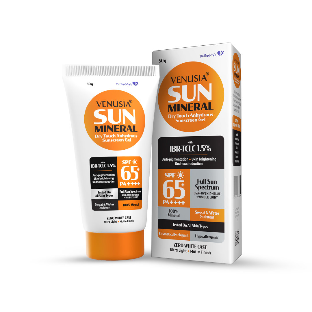 Venusia Sun Mineral SPF 65+ PA++++ Sunscreen Gel 50 gm Venusia Sun Mineral SPF 65+ PA++++ Sunscreen Gel 50 gm