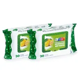 Apollo Life Premium Citrus Refreshing Wet Wipes, 60 (2 X 30) Count, Pack of 2