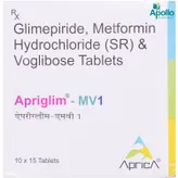 Apriglim-M 1 Tablet 15's, Pack of 15 TabletS