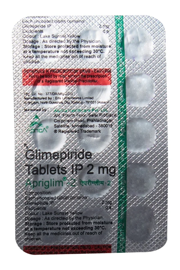 Apriglim-2 Tablet 15's, Pack of 15 TabletS