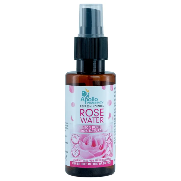 Apollo Pharmacy Premium Rose Water, 80 ml, Pack of 1
