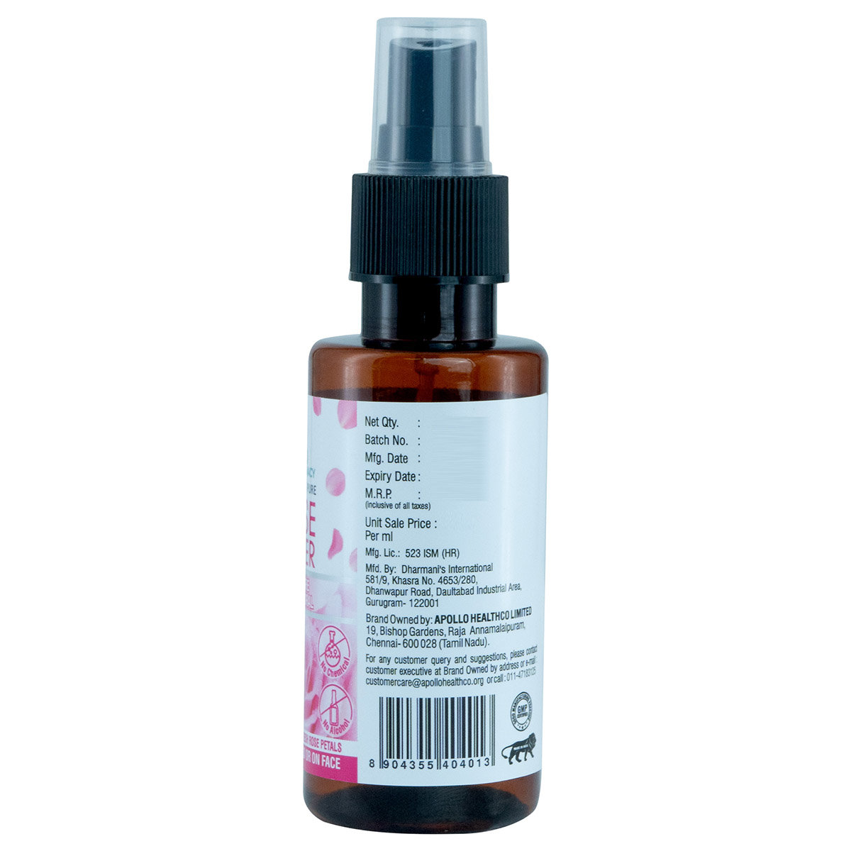 Apollo Pharmacy Premium Rose Water, 80 ml, Pack of 1 Apollo Pharmacy Premium Rose Water, 80 ml, Pack of 1