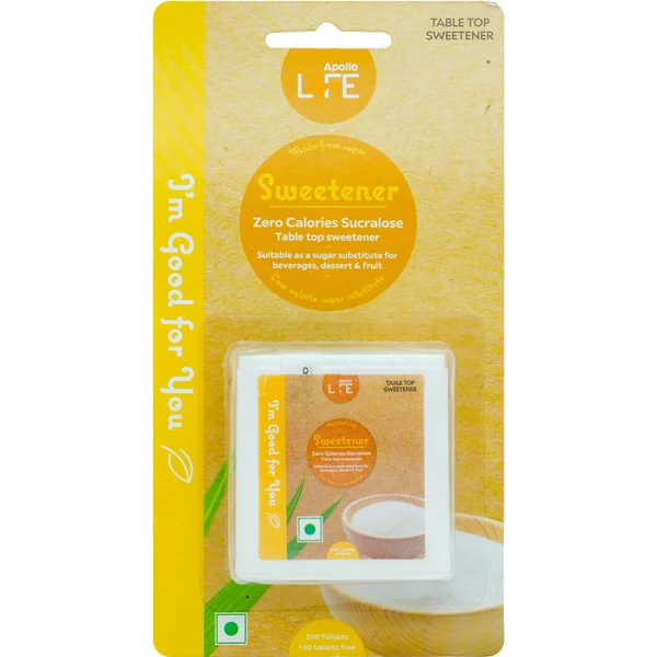 Apollo Pharmacy Low Calorie Sweetener, 200 Tablets, Pack of 1