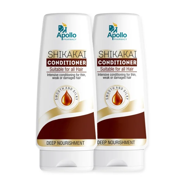 Apollo Pharmacy Shikakai Conditioner, 200 ml (2x100 ml), Pack of 2