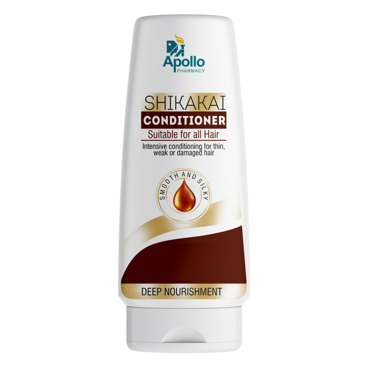 Apollo Pharmacy Shikakai Conditioner, 200 ml (2x100 ml), Pack of 2 Apollo Pharmacy Shikakai Conditioner, 200 ml (2x100 ml), Pack of 2