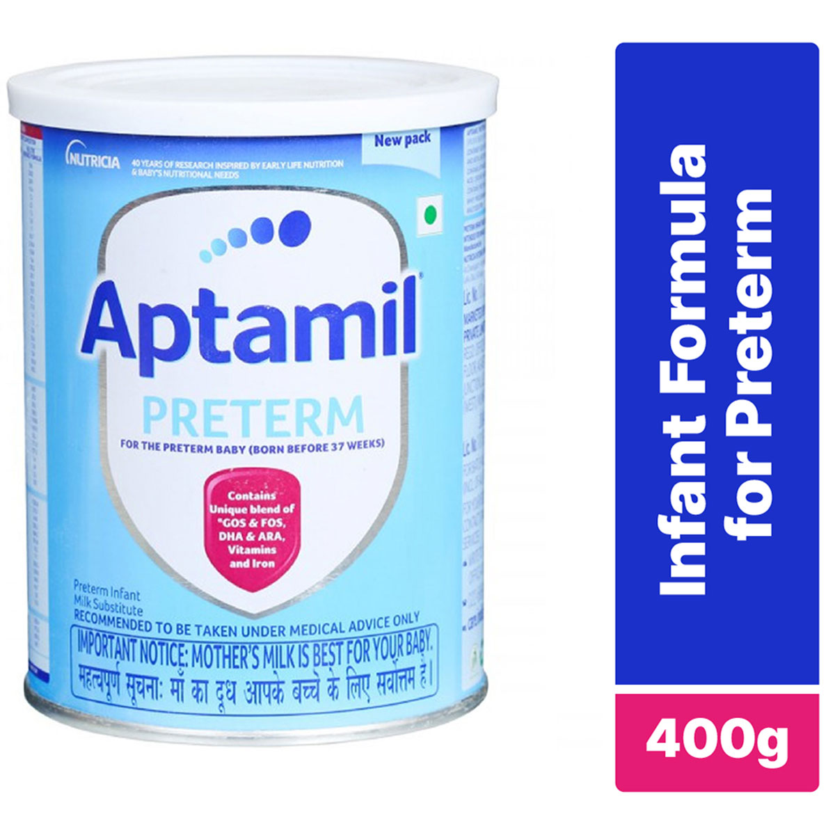 Aptamil Preterm Infant Formula, 400 gm Tin, Pack of 1 Aptamil Preterm Infant Formula, 400 gm Tin, Pack of 1