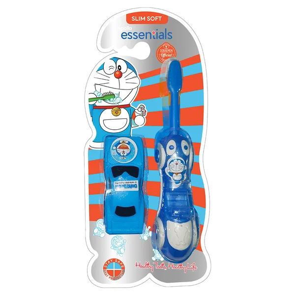 Apollo Pharmacy Doraemon Slim Soft Kids Toothbrush, 1 Count, Pack of 1