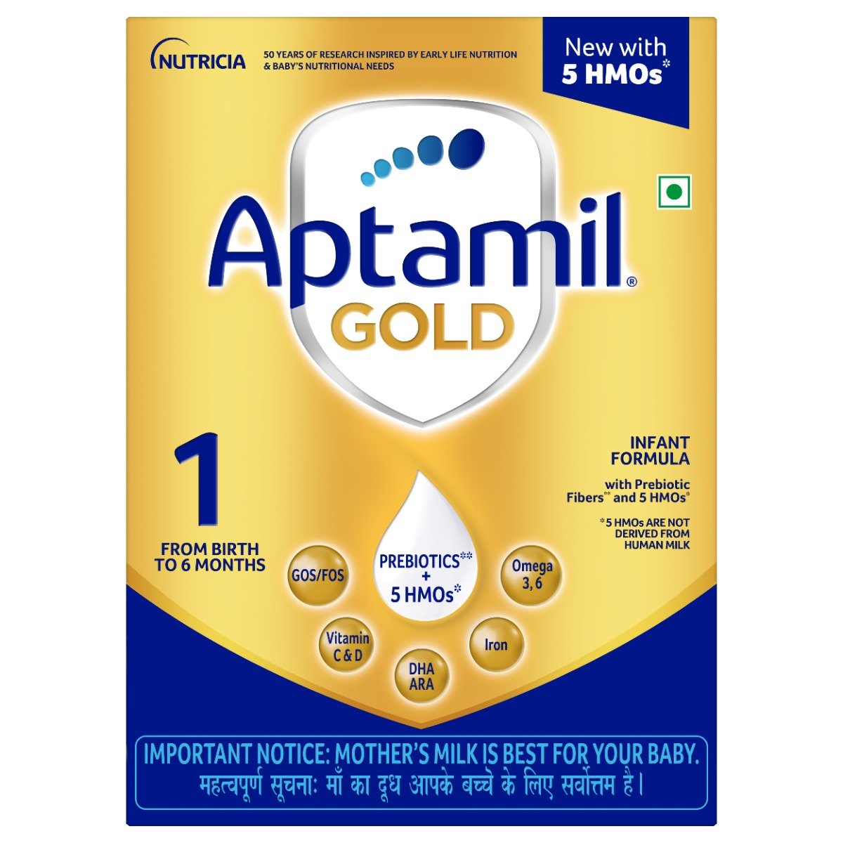 Aptamil Gold Infant Formula Stage 1 Powder, 400 gm, Pack of 1 Aptamil Gold Infant Formula Stage 1 Powder, 400 gm, Pack of 1