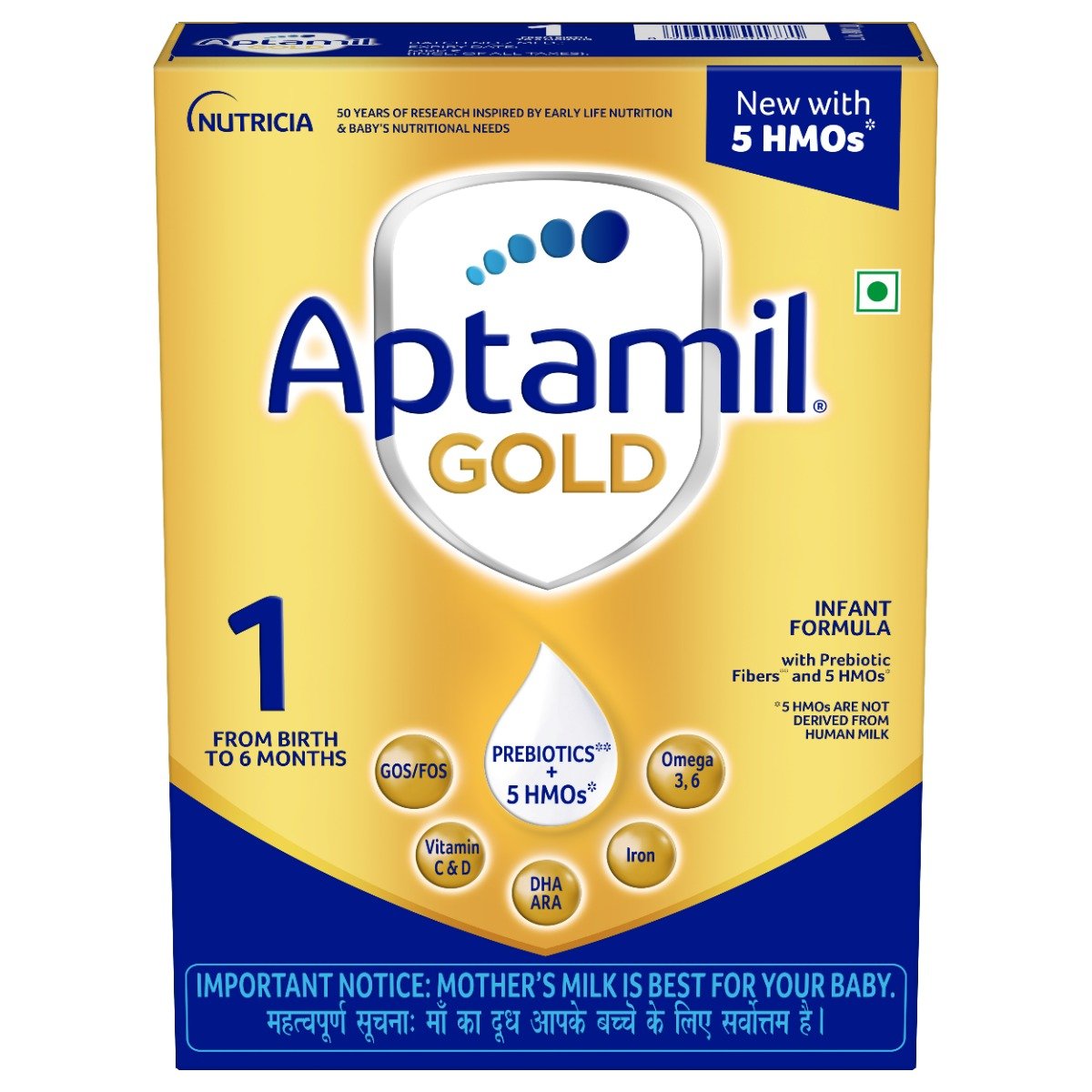 Aptamil Gold Infant Formula Stage 1 Powder, 400 gm, Pack of 1 Aptamil Gold Infant Formula Stage 1 Powder, 400 gm, Pack of 1