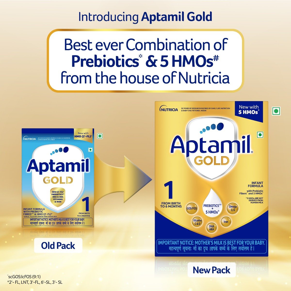 Aptamil Gold Infant Formula Stage 1 Powder, 400 gm, Pack of 1 Aptamil Gold Infant Formula Stage 1 Powder, 400 gm, Pack of 1
