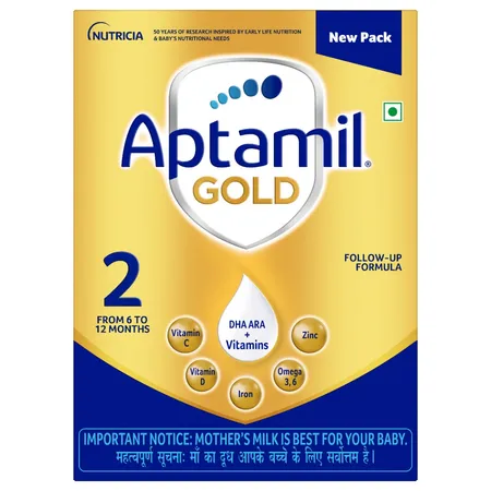 Aptamil Gold Follow-Up Formula Stage 2 Powder, 400 gm