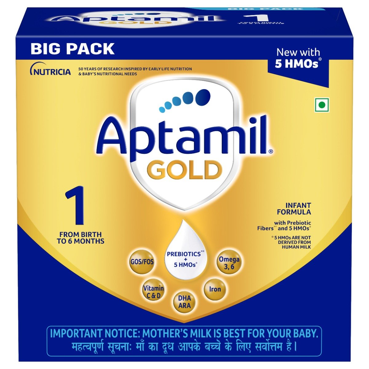 Aptamil Gold Infant Formula Stage 1 Powder, 1.2 kg, Pack of 1 Aptamil Gold Infant Formula Stage 1 Powder, 1.2 kg, Pack of 1