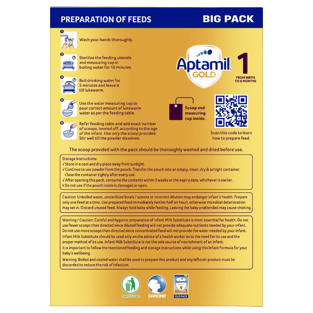 Aptamil Gold Infant Formula Stage 1 Powder, 1.2 kg, Pack of 1 Aptamil Gold Infant Formula Stage 1 Powder, 1.2 kg, Pack of 1