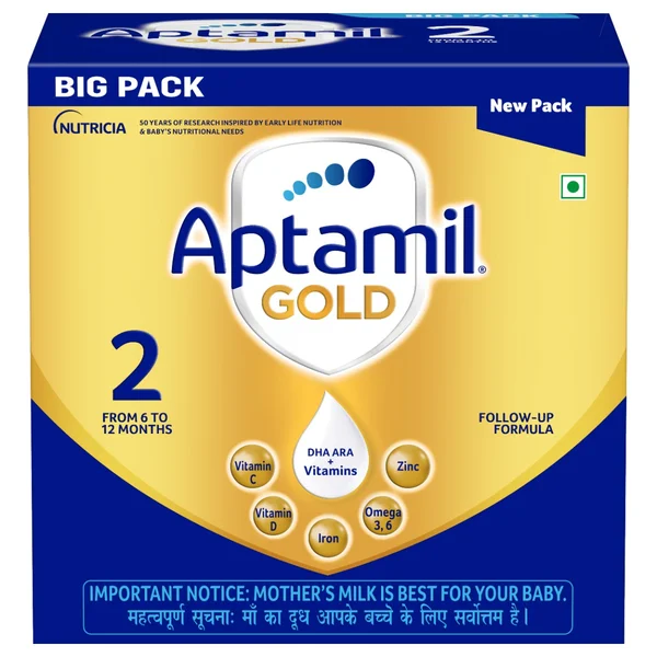 Aptamil Gold Follow-Up Formula Stage 2 Powder, 1.2 kg, Pack of 1
