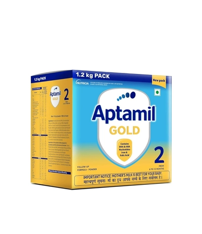 Aptamil Gold Follow-Up Formula Stage 2 Powder, 1.2 kg, Pack of 1