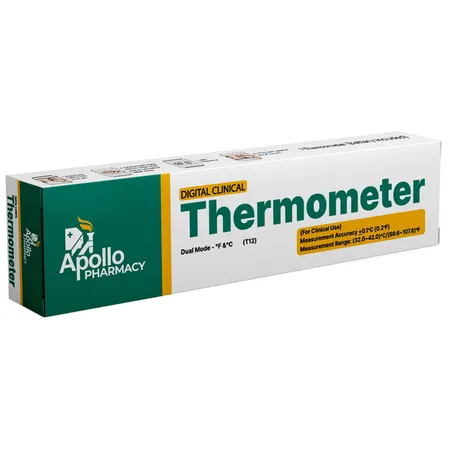 Apollo Pharmacy Thermometer Digital For New Kit T12, 1 Count