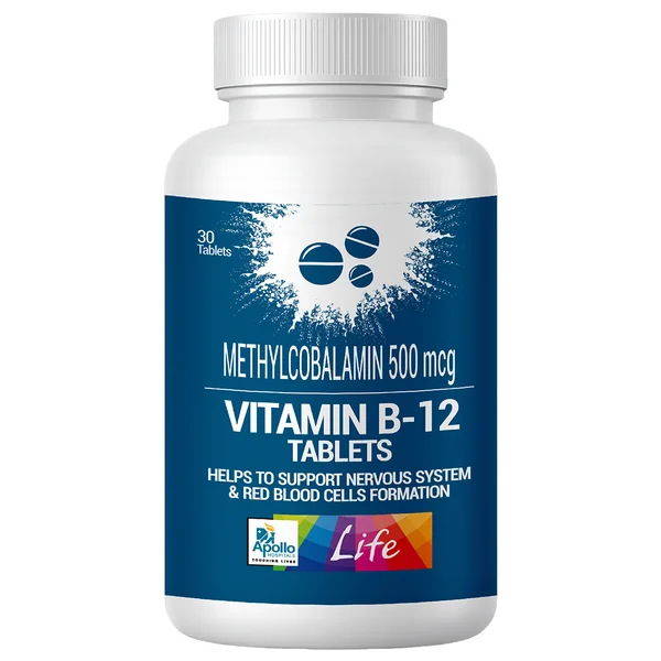 Apollo Life Vitamin B-12, 30 Tablets