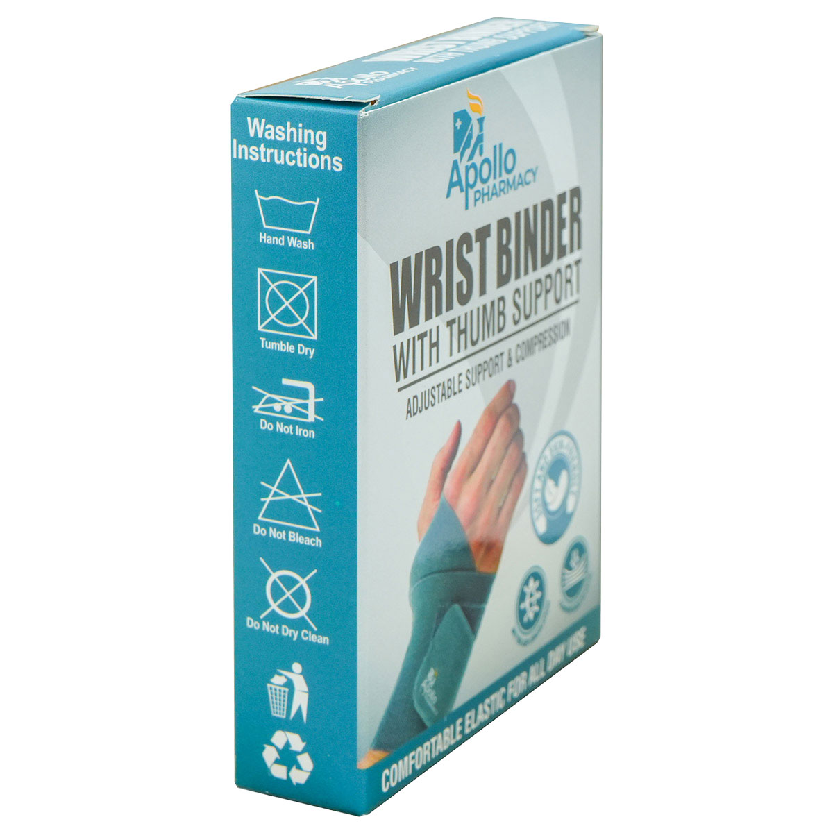 Apollo Pharmacy Wrist Binder With Thumb Support Universal, 1 Count, Pack of 1 Apollo Pharmacy Wrist Binder With Thumb Support Universal, 1 Count, Pack of 1