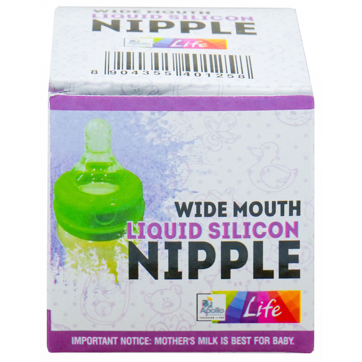 Buy Apollo Life Wide Mouth Liquid Silicone Nipple, Count 19